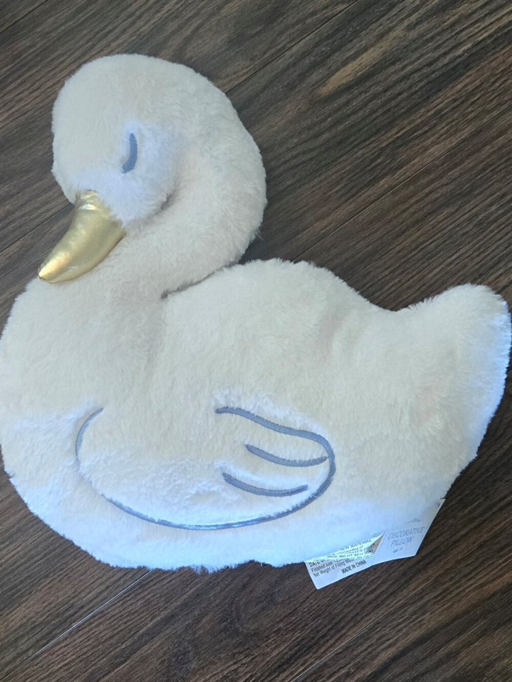 TARGET Accents Plush Swan Pillow NWT